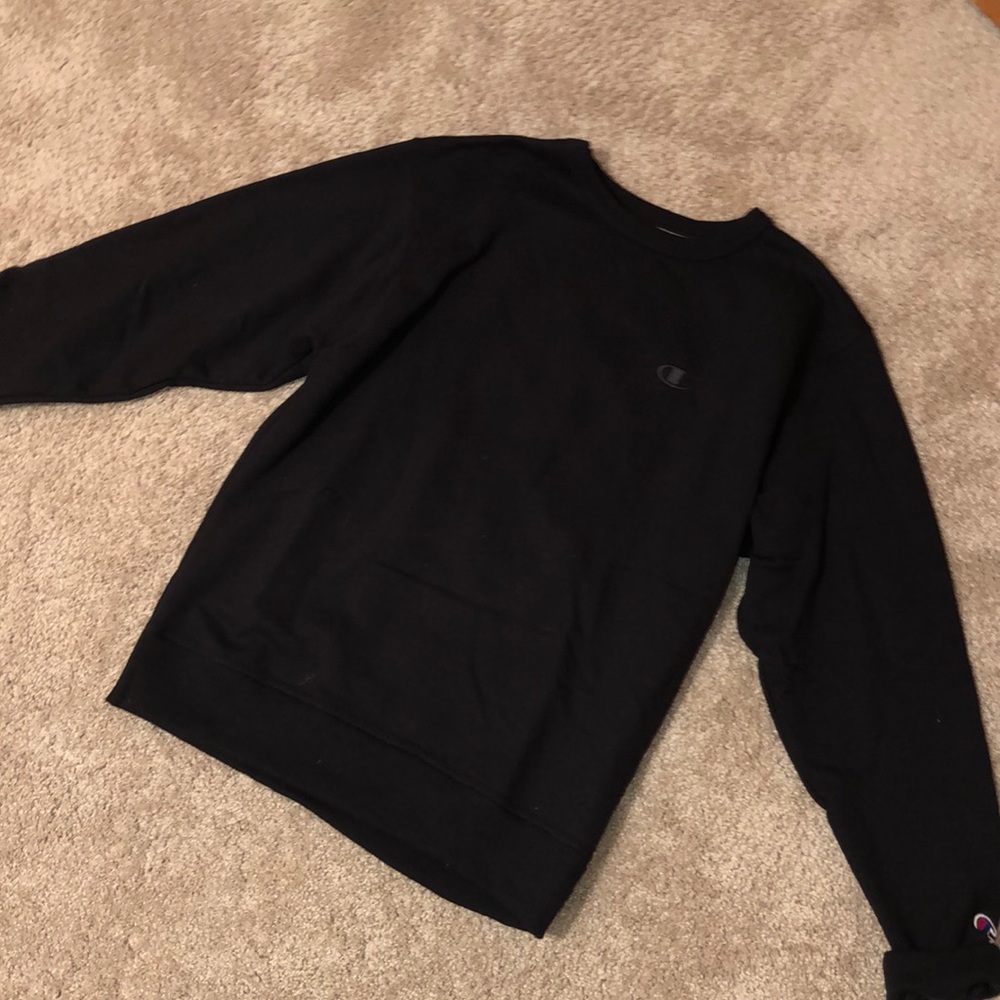 Black Champion Crewneck Sweatshirt